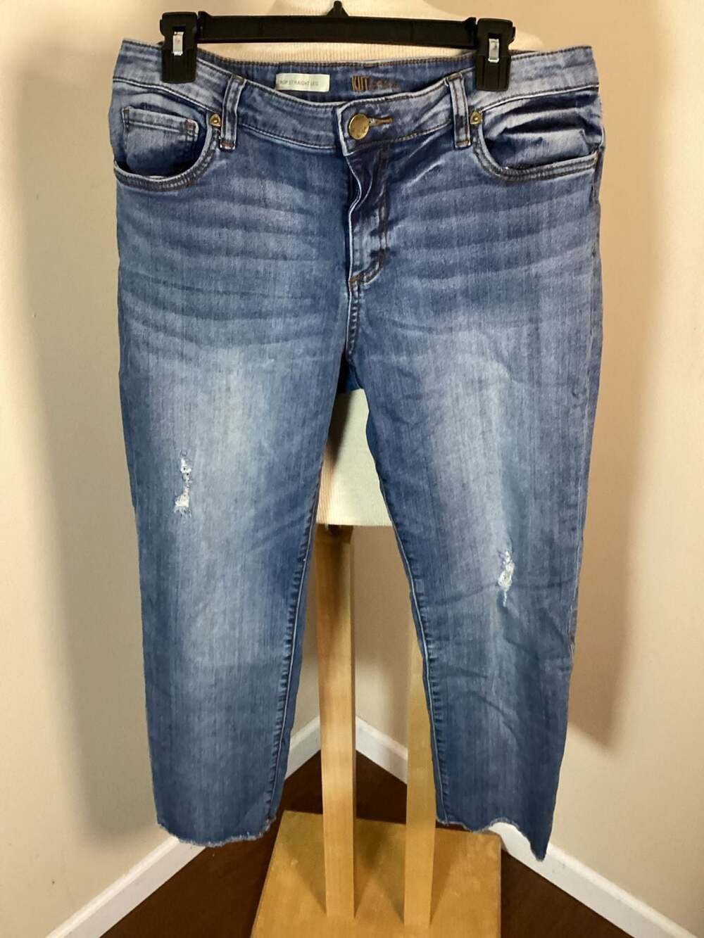 KUT from the Kloth Crop Straight Leg Jeans Size 14